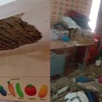 അംഗൻവാടിയുടെ മേൽക്കൂര തകർന്ന് വീണ് നാല് കുട്ടികൾക്ക് പരുക്ക്