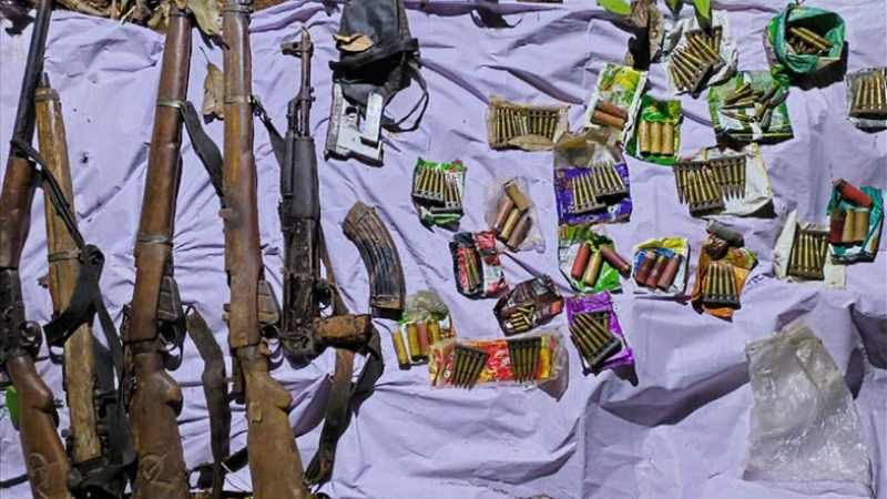 മാവോയിസ്റ്റുകളുടെ കീഴടങ്ങൽ; ചിക്കമഗളുരു വനത്തിൽ നിന്നും ആയുധശേഖരം കണ്ടെത്തി