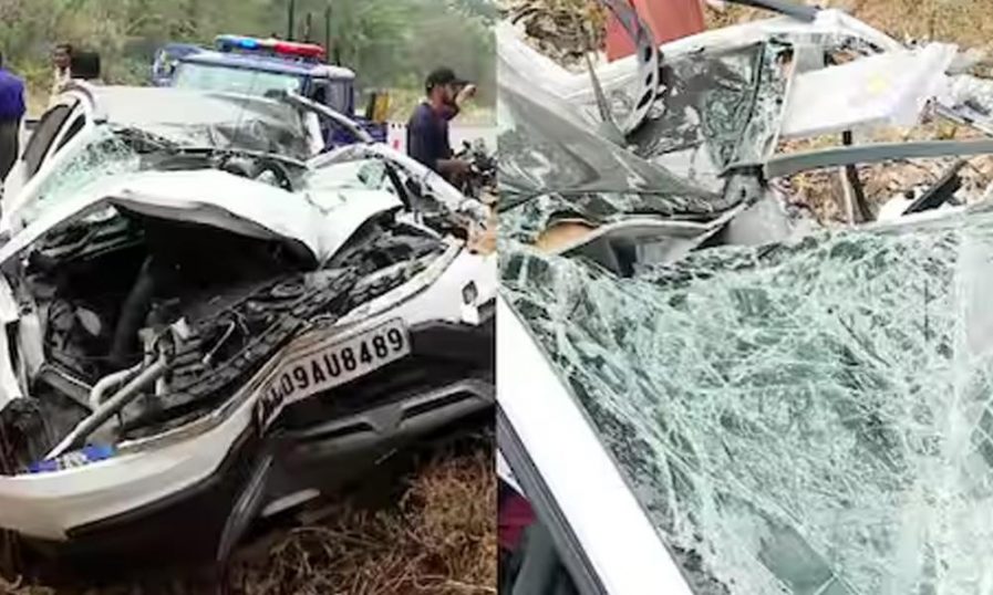 പാലക്കാട് നിര്‍ത്തിയിട്ട ടാങ്കര്‍ ലോറിയുടെ പിന്നിലേക്ക് കാര്‍ ഇടിച്ച് അപകടം; ഒരു മരണം, ഒരാൾക്ക് ഗുരുതര പരുക്ക്