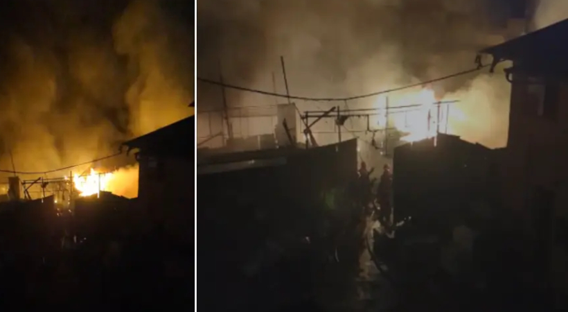 കോഴിക്കോട് ആക്രിക്കടയിൽ വൻ തീപിടുത്തം