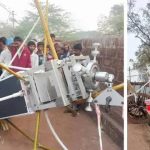 സാറ്റലൈറ്റ് പേ ലോഡ് ബലൂൺ വീടിനു മുകളിലേക്ക് പതിച്ചു; പരിഭ്രാന്തിയിലായി ആളുകൾ