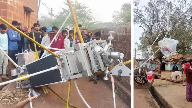 സാറ്റലൈറ്റ് പേ ലോഡ് ബലൂൺ വീടിനു മുകളിലേക്ക് പതിച്ചു; പരിഭ്രാന്തിയിലായി ആളുകൾ