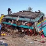 തീര്‍ത്ഥാടകര്‍ സഞ്ചരിച്ച സ്വകാര്യ ബസ് അപകടത്തില്‍ പെട്ട് അഞ്ച് മരണം; 35 പേര്‍ക്ക് പരുക്ക്