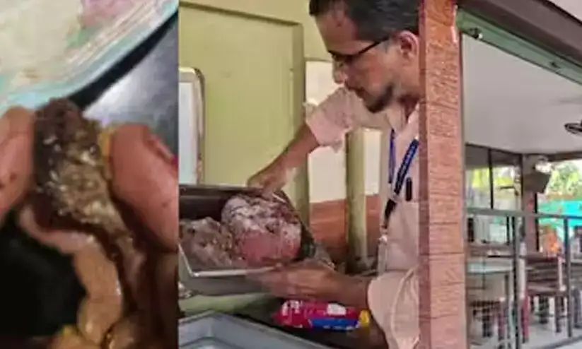 പാഴ്‌സല്‍ വാങ്ങിയ അല്‍ഫാമില്‍ പുഴുക്കള്‍; കോഴിക്കോട് കാറ്ററിംഗ് യൂണിറ്റ് അടച്ചുപൂട്ടി