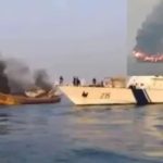 മത്സ്യബന്ധനബോട്ടിന് തീപിടിച്ചു; 20 പേരെ രക്ഷപ്പെടുത്തി