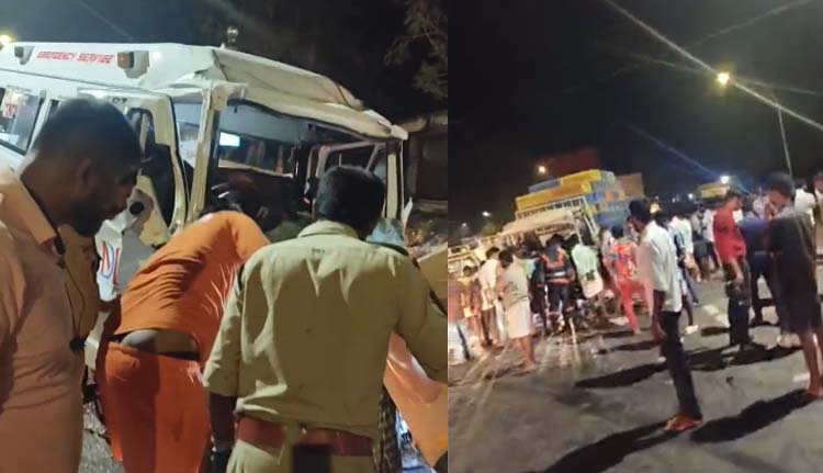 കൊല്ലത്ത് ആംബുലന്‍സും പിക്കപ്പും കൂട്ടിയിടിച്ച് അപകടം; രോഗി ഉള്‍പ്പെടെ രണ്ട് പേര്‍ക്ക് ദാരുണാന്ത്യം