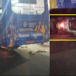 ബിഎംടിസി ബസും ബൈക്കും കൂട്ടിയിടിച്ച് അപകടം; മൂന്ന് പേർക്ക് പരുക്ക്