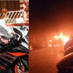 പെൺസുഹൃത്തിന്റെ വീട്ടിലെ വാഹനങ്ങൾ കത്തിച്ച സംഭവം; നാല് പേർ പിടിയിൽ