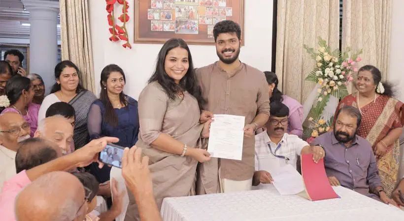 മന്ത്രി വി ശിവന്‍കുട്ടിയുടെ മകന്‍ ഗോവിന്ദ് വിവാഹിതനായി