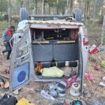 നിയന്ത്രണം വിട്ട ടെമ്പോ ട്രാവലർ മറിഞ്ഞ് അപകടം; 14 പേർക്ക് പരുക്ക്