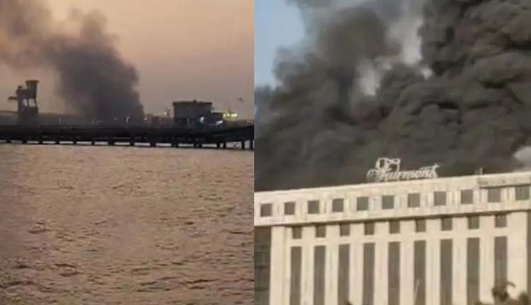 കൊച്ചി വെല്ലിങ്ടൺ ഐലൻഡിൽ വൻ തീപിടിത്തം