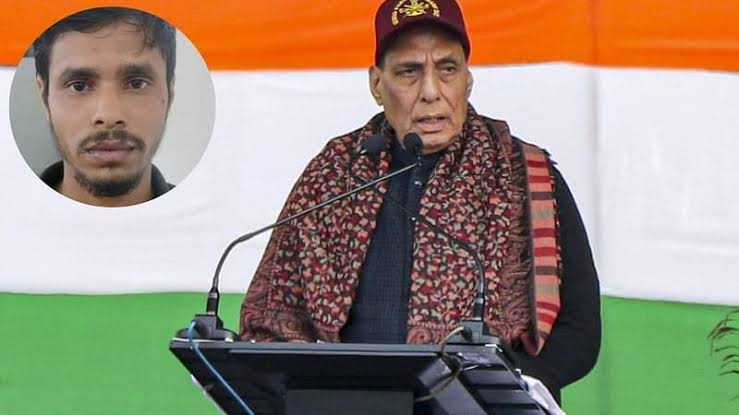 കേന്ദ്രമന്ത്രി രാജ്‌നാഥ് സിംഗിന്റെ വാഹനവ്യൂഹം തടസപ്പെടുത്തി; യുവാവ് അറസ്റ്റിൽ