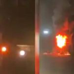 ബെംഗളൂരുവിൽ നിന്ന് കണ്ണൂരിലേക്ക് പോകുകയായിരുന്ന സ്വകാര്യ ബസിന് തീപിടിച്ചു