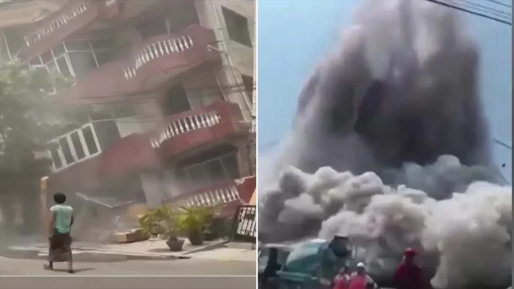 ബാങ്കോക്കിലും മ്യാന്‍മറിലും വൻ ഭൂചലനം; കെട്ടിടങ്ങള്‍ തകര്‍ന്നു വീണു