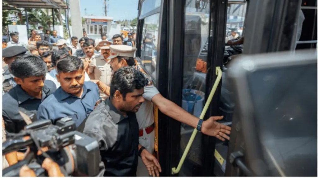 തമിഴ്നാട് ബി.ജെ.പി സംസ്ഥാന അധ്യക്ഷൻ കെ. അണ്ണാമലൈ അറസ്റ്റില്‍