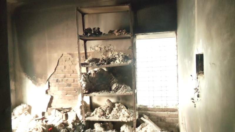 സർക്കാർ ഓഫിസിൽ തീപിടുത്തം; നിരവധി ഫയലുകൾ കത്തിനശിച്ചു