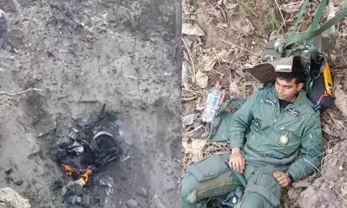 വ്യോമസേനയുടെ യുദ്ധവിമാനം തകര്‍ന്നുവീണു