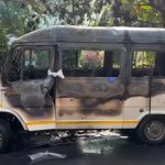 മിനിബസിന് തീപിടിച്ച്‌ നാലു മരണം