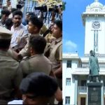 യൂണിയൻ തിരഞ്ഞെടുപ്പിന് പിന്നാലെ കേരള സർവകലാശാലയിൽ എസ് എഫ് ഐ- കെ എസ് യു സംഘട്ടനം; പോലീസ് ലാത്തി വീശി