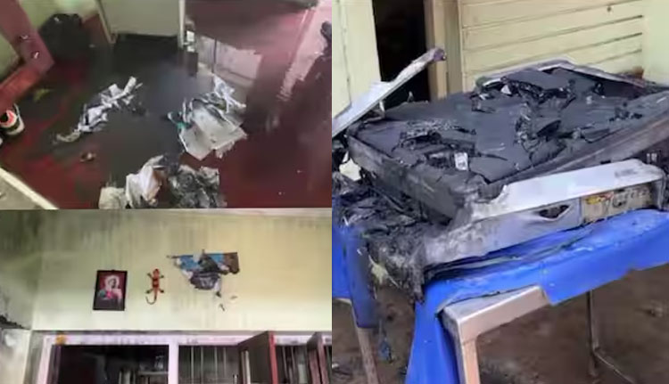 ടിവി കണ്ടുകൊണ്ടിരിക്കെ ശബ്ദത്തോടെ പൊട്ടിത്തെറിച്ചു; തീ ആളിപടര്‍ന്നു, വിദ്യാര്‍ഥിക്ക് പരുക്ക്