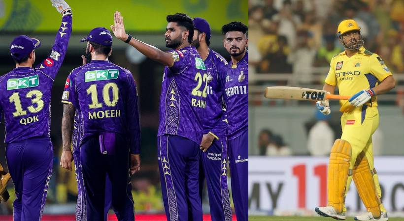 ഐപിഎൽ; തുടർച്ചയായി തോൽവി ഏറ്റുവാങ്ങി ചെന്നൈ, വിജയവുമായി കൊൽക്കത്ത