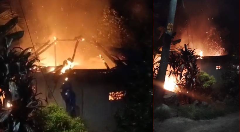 കോന്നി ഇളകൊള്ളൂരിൽ വീടിന് തീപിടിച്ച് യുവാവ് വെന്തുമരിച്ചു