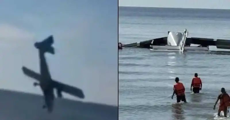 ചെറുവിമാനം കടലില്‍ തകര്‍ന്ന് വീണു; ആറ് മരണം