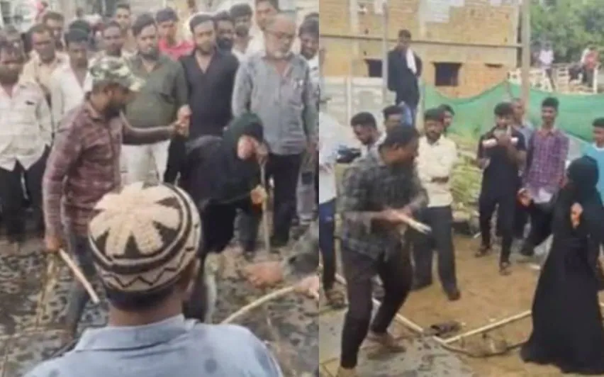 കുടുംബവഴക്കുമായി ബന്ധപ്പെട്ട് പരാതി നൽകി; യുവതിയെ നടുറോഡിൽ വെച്ച് ആറംഗസംഘം മർദിച്ചു