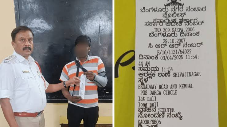 ഡ്രൈവിംഗിനിടെ ഐപിഎൽ കണ്ടു; യുവാവിന്  പിഴ ചുമത്തി