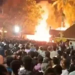 പാലക്കാട് ക്ഷേത്രോത്സവ വെടിക്കെട്ടിനിടെ അപകടം, ആറ് പേര്‍ക്ക് പരുക്ക്