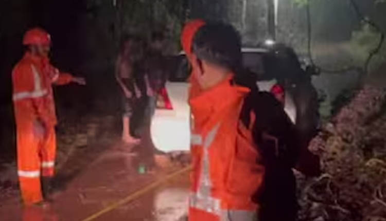 ഗൂഗിൾ മാപ്പ് നോക്കി യാത്ര ചെയ്ത യുവാക്കൾ മണിക്കൂറുകളോളം വനത്തിൽ കുടുങ്ങി; രക്ഷകരായി അഗ്നിരക്ഷാ സേന