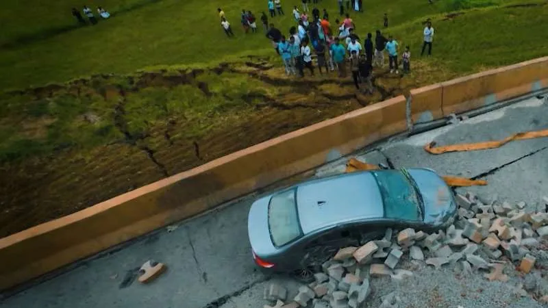 കൂരിയാട് ദേശീയപാത ഇടിഞ്ഞുതാഴ്ന്ന സംഭവം; കരാര്‍ കമ്പനിയെ ഡീബാര്‍ ചെയ്ത് കേന്ദ്രം