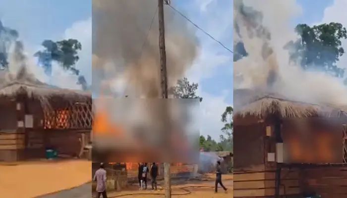 വയനാട്ടില്‍ ബോബി ചെമ്മണ്ണൂരിന്റെ ഉടമസ്ഥതയിലുള്ള കള്ളുഷാപ്പില്‍ തീപിടിത്തം