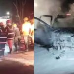 ലക്കിടിയില്‍ നിര്‍ത്തിയിട്ട കാര്‍ കത്തിനശിച്ചു