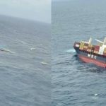 കൊച്ചിക്കടുത്ത് ചരക്ക്‌ കപ്പല്‍ ചെരിഞ്ഞു: കാര്‍ഗോ കടലില്‍ വീണ് ‘അപകട വസ്തു’ ചോര്‍ന്നു