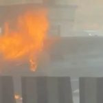 ദുബൈ അന്താരാഷ്ട്ര വിമാനത്താവളത്തില്‍ പാര്‍ക്ക് ചെയ്ത കാറിന് തീപിടിച്ചു