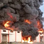 എഞ്ചിൻ ഓയിൽ വെയർഹൗസിൽ തീപ്പിടുത്തം; 30 കോടിയുടെ നാശനഷ്ടമുണ്ടായതായി റിപ്പോർട്ട്‌