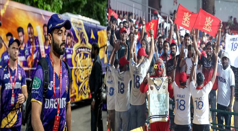 ഐപിഎല്ലിൽ മഴ ചതിച്ചു; കെകെആർ പുറത്തായി, പ്ലേ ഓഫിനരികിലെത്തി ആര്സിബി