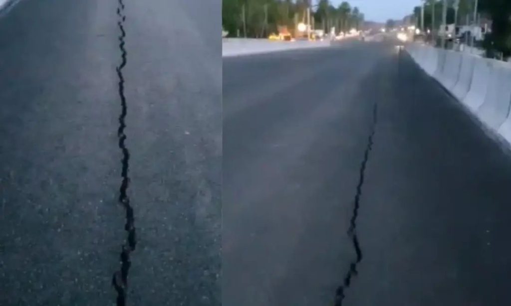 ചാവക്കാടും ആറുവരി പാതയില്‍ വിള്ളല്‍ രൂപപ്പെട്ടു