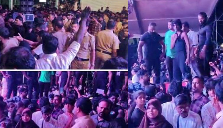 പാലക്കാട് വേടന്റെ പരിപാടിയില്‍ തിക്കും തിരക്കും; പോലീസ് ലാത്തി വീശി,  നിരവധി പേർക്ക് പരുക്ക്, പലരും കുഴഞ്ഞുവീണു