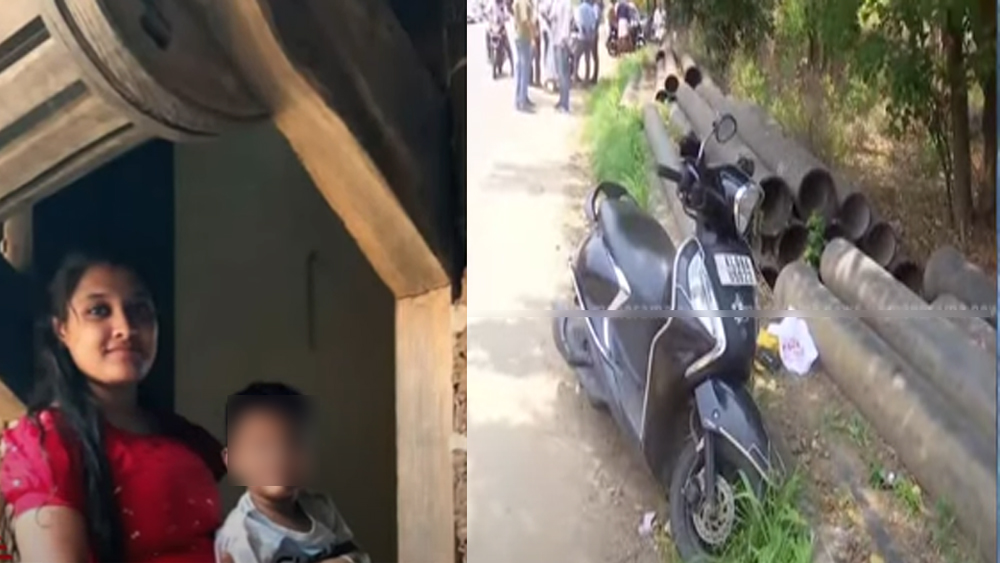 പാലക്കാട്ട് സ്കൂട്ടർ നിയന്ത്രണം വിട്ട് മറിഞ്ഞ് അപകടം; യുവതിക്കും മകനും ദാരുണാന്ത്യം