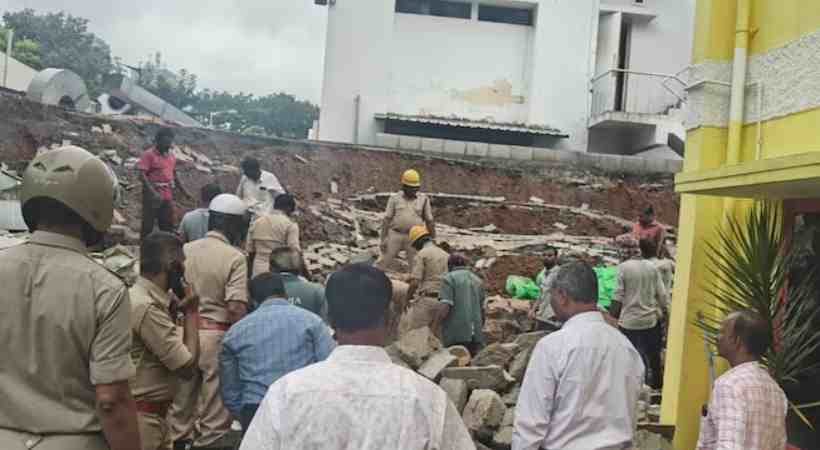 കനത്ത മഴയിൽ മതിൽ തകർന്നുവീണ് ഒരു മരണം
